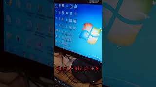 Create New Folder Shortcut  New folder ki shortcut kya hoti hai shorttricks newvideo techpcinfo [upl. by Anazus956]