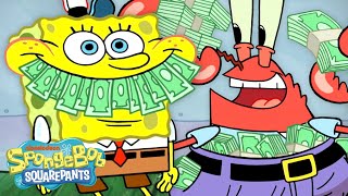 Mr Krabs CHEAPEST Moments Ever 🤑  60 Minute Compilation  SpongeBob [upl. by Sorodoeht]