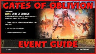 Eso  Gates Of Oblivion Event Guide [upl. by Oyam904]