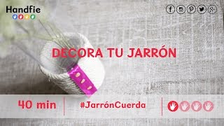 Decora tu jarrón con cuerda [upl. by Helen]