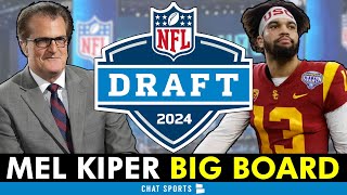 Mel Kiper’s 2024 NFL Draft Big Board ESPN Top 25 Prospect Rankings Ft Caleb Williams amp Drake Maye [upl. by Mashe]