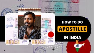 How to get your document Apostille in India  Apostille Process for migrating to France Portugal [upl. by Ahsenet]