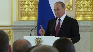 Putin kritisiert Sperren quotSchlag gegen die Olympischen Spielequot [upl. by Jaehne]