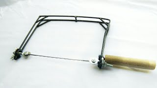 DIY Jigsaw  Homemade Jewelers saw  coping saw  How to make Jigsaw [upl. by Anialed954]