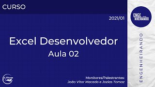 Curso de Excel Desenvolvedor  AULA 02 [upl. by Yarvis]