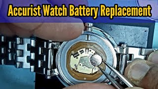 Accurist Watch Battery Replacement Tutorial Miyota GM10 Movement  Watch Repair Channel [upl. by Socin165]