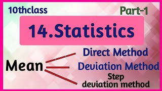 10thClass Statistics finding mean in 3 methods mathsworldmakessmartintelugu [upl. by Meredithe]