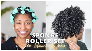 The Best Sponge Roller Set for Natural Hair [upl. by Iemaj946]