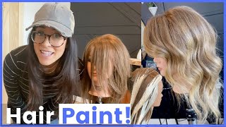 🎨TUTORIAL OPEN AIR balayage HAIR PAINTING w Redken Pods amp Balay Powder [upl. by Brigg]