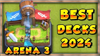 Best Arena 3 Decks Barbarian Bowl Decks in Clash Royale  Best Clash Royale Arena 3 DECKS 2024 [upl. by Ellohcin856]