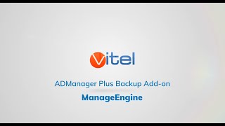 ADManager Plus Backup Addon  ManageEngine [upl. by Scribner]