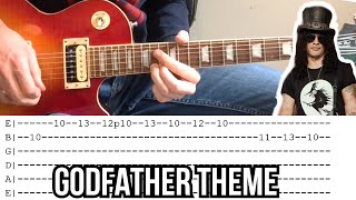 How to play Godfather Theme by Slash EASY [upl. by Kurland490]