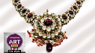 How to make a necklace  DIY  Art with Creativity [upl. by Adahsar]