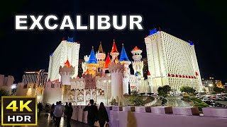 4K HDR Excalibur Las Vegas Walking Tour  Nov 24 2023 [upl. by Aniroc]