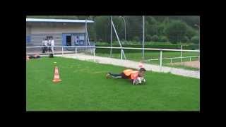 entrainement gardien but  exercice coordination 1 gardien de but football goalkeeper training [upl. by Keith]