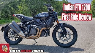 2019 Indian FTR 1200 First Ride [upl. by Waverly]