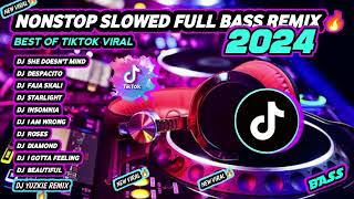 🔥NEW  NONSTOP REMIX LATEST TIKTOK VIRAL SLOWED FULL BASS REMIX 2024 [upl. by Ilam]