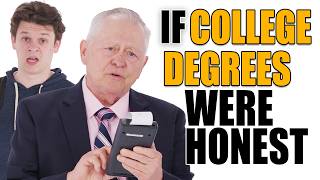 The Truth About College Degrees  Honest Ads [upl. by Ayekal193]