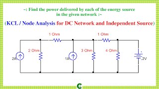 Kirchhoffs Current Law KCL  KCL in DC Network  Node analysis [upl. by Mervin556]