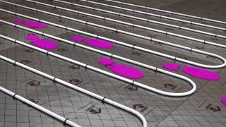 ProWarm Water Underfloor Heating Installation  Pipe Staple Method [upl. by Enwad]