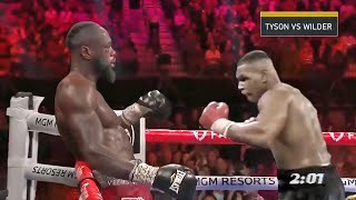 Mike Tyson vs Deontay Wilder  Fantasy Fight [upl. by Lilhak]