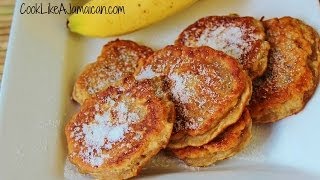 Jamaican Banana Fritters Recipe [upl. by Esojnauj]