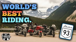 Epic Motorcycle Adventure on Icefields Parkway Highway 93  Alberta Canadas Spectacular Ride  4K [upl. by Frederiksen]