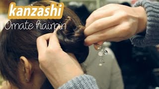 Kanzashi Tutorial at Kyoto [upl. by Itak]