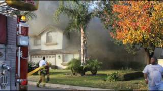 Big house fire caught on tape 121809 [upl. by Enalb]