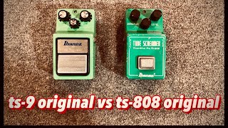 ts9 original vs ts808 original SRV sound [upl. by Quintus92]