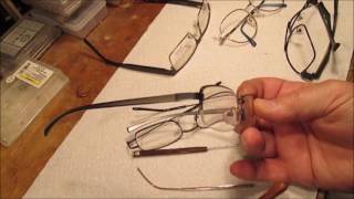 Repairing Metal Eyeglass Frames [upl. by Fairlie862]