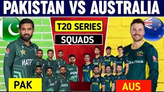 Pakistan vs Australia T20 Series Schedule  pak vs aus series  pak vs aus squads [upl. by Anawit]