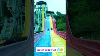 Water Park Slide Fun  familytime waterslide watergames viralvideo Water Park Fun [upl. by Ardet]