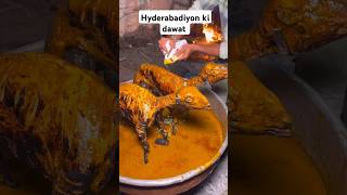 Hyderabadiyon ki dawat  Hyderabad ki shaadi  Hyderabad ka pakwan food shaadi fyp explore [upl. by Wistrup]