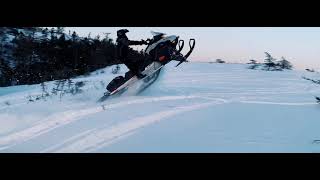 2021 ski doo backcountry 600 efi wheelies and jumps [upl. by Holmun]