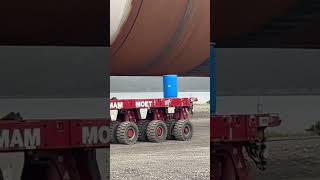 Transporting wind turbine monopile part 2 [upl. by Aivlis]