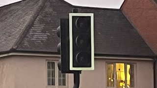 Ashbourne Traffic Lights Page Signals Mellor Traffic Lights Replaced To PEEK LED [upl. by Ecnerrat]