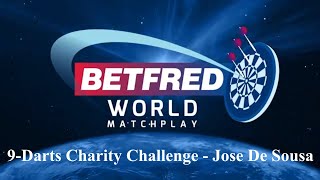 JOSE DE SOUSA  9DART CHARITY CHALLENGE  BETFRED WORLD MATCHPLAY [upl. by Halimak]