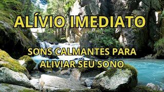 Cascata Suave e Sons de Pássaros 🌿 Relaxe com Música para Dormir [upl. by Yendor]