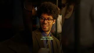 Stephen Mangan has a hard time convincing Richard Ayoade to try eating sheeps eye TravelMan [upl. by Rockie391]