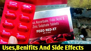 FOZO REDXT  Ferrous AscorbateFolic Acid And Zinc Sulphate Tablets UsesBenifits And Side Effects [upl. by Nuhsal]