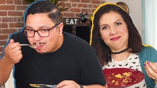 LATINOS TRY Each Others BREAKFAST  mitú [upl. by Azenav]