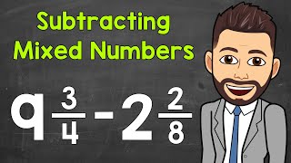 Subtracting Mixed Numbers StepByStep  How to Subtract Mixed Numbers with Unlike Denominators [upl. by Haslett]