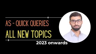 QUICK QUERIES  AS  ALL NEW TOPICS [upl. by Nylsej]