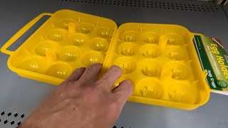 COGHLANS 12 EGG HOLDER CARRIER CLOSER LOOK EGG HOLDERS CARRIERS CAMPING SHOPPING REVIEW REVIEWS [upl. by Ysus]