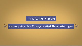 Présentation du service dinscription au registre des français en ligne [upl. by Notyrb603]