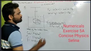 Numericals On Upthrust In fluids Archimedes Principle and Floatation Class 9 ICSE Concise Physics [upl. by Leirbag104]