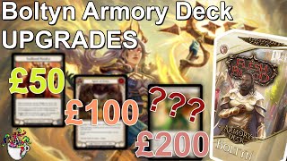 BOLTYN ARMORY DECK PRECON UPGRADES £50£100£200  Flesh and Blood TCG [upl. by Fachanan]