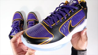 Kobe 5 Zoom Protro Lakers On Court review [upl. by Devitt]