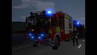 Emergency Call 112 Notruf 112  Truckfire and Pump Operation with London Fire Brigade Skins [upl. by Eixam]